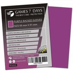 Протекторы для карт Games7Days (66X91 MM PURPLE, 80 шт.) (PREMIUM)
