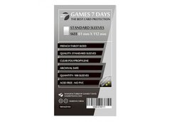 Протекторы для карт Games7Days (61 х 112 мм, French Tarot, 100 шт.) (STANDART)