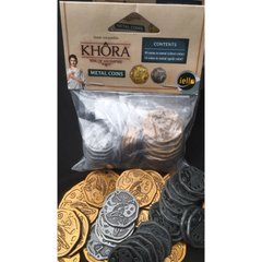 Металлические монеты для игры Хора. Розквіт імперії (Khora. Rise of Empire)