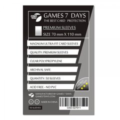 Протекторы для карт Games7Days (70 х 110 мм, 50 шт.) (PREMIUM)