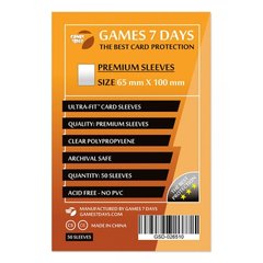 Протекторы для карт Games7Days (65 х 100 мм, 50 шт.) (PREMIUM)