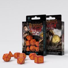 Набор кубиков Dragon Slayer Red & orange Dice Set (7 шт.)