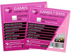 Протекторы для карт Games7Days (70 х 70 мм, Square Small, 50 шт.) (PREMIUM)